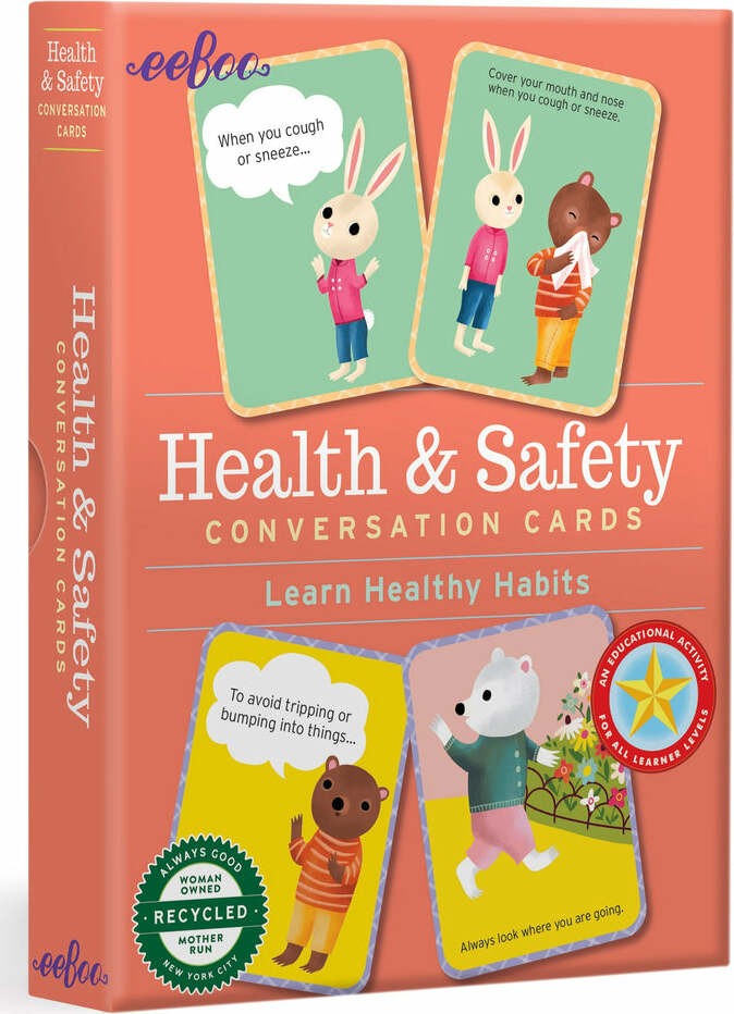 Εκπαιδευτικές Κάρτες Συνομιλίας Για την Υγεία και την Ασφάλεια, eeboo