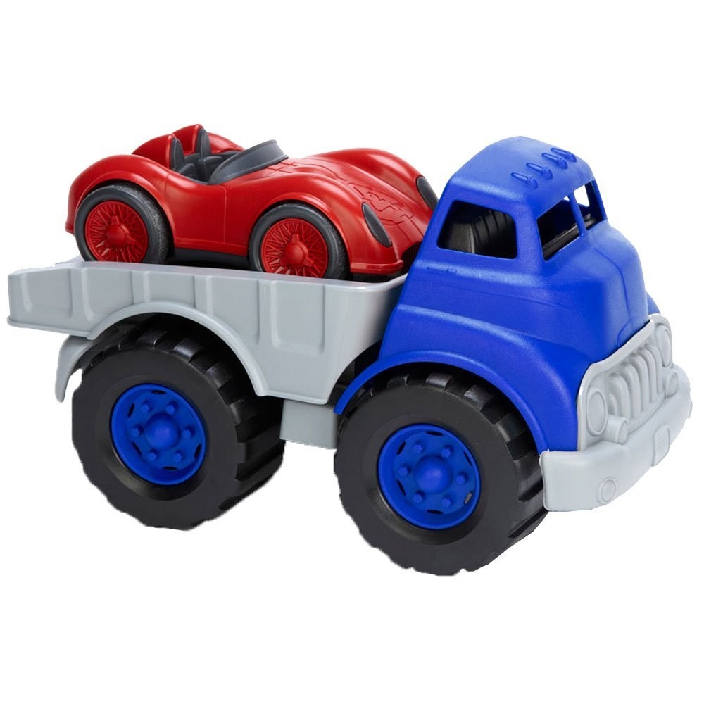 Φορτηγό με αγωνιστικό αυτοκίνητο της Green Toys