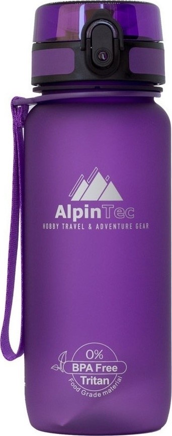 Παγούρι Μοβ 650ml με στόμιο BPA Free, Alpin Tec
