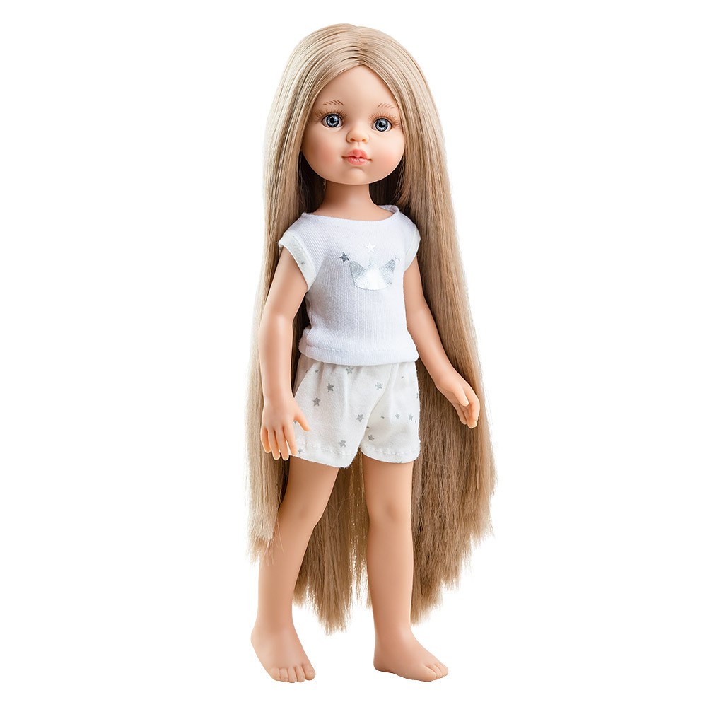 Κούκλα Πολύ Μακριά Μαλλιά 32 εκ Carla Amigas Pijamas, Paola Reina