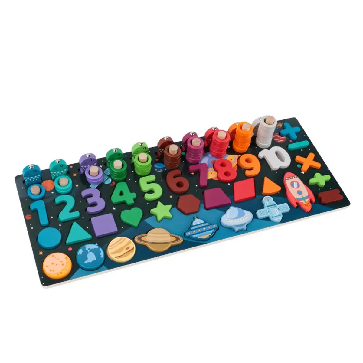 Eκπαιδευτικό Παιχνίδι Αριθμοί, Χρώματα, Σχήματα, HAKKO