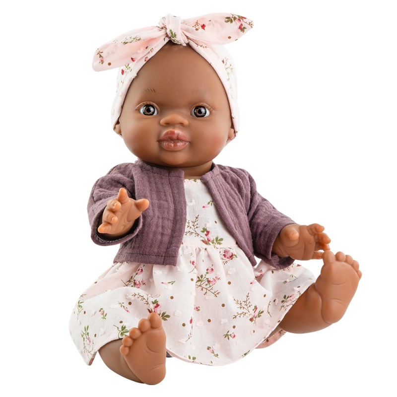 Κούκλα Μωρό Σκουρόχρωμο Olga 34εκ, Paola Reina