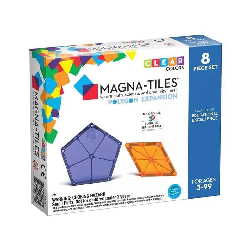 Μαγνητικά Πλακίδια Polygons 8τμχ Expansion Set, Magna-Tiles