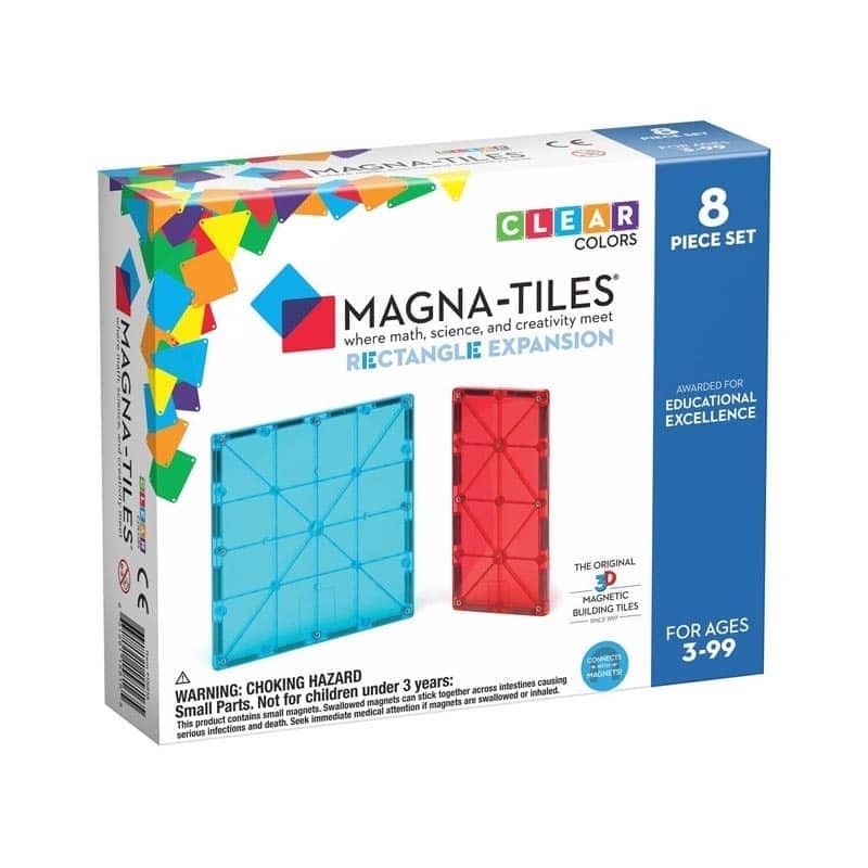 Μαγνητικά Πλακίδια Rectangles 8τμχ Expansion Set, Magna-Tiles