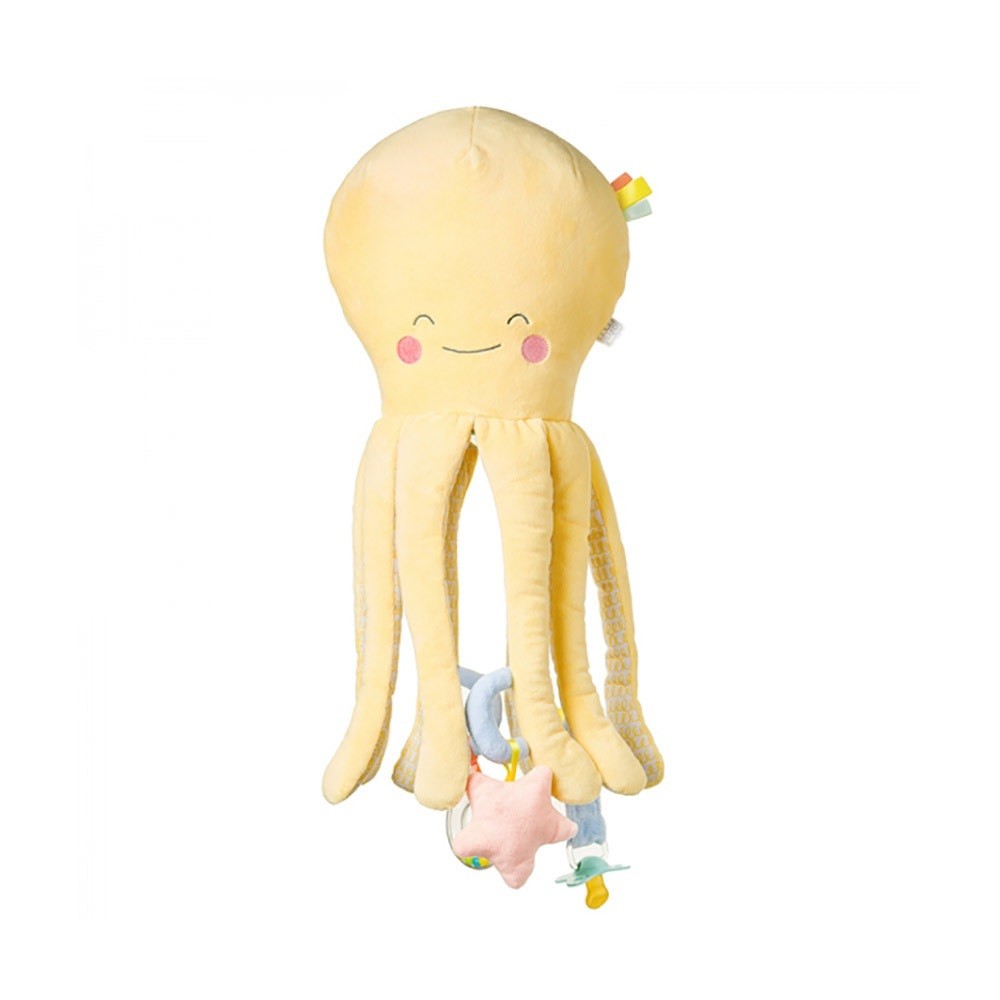 Λούτρινο Παιχνίδι Δραστηριοτήτων Octopus Yellow 45εκ, Saro