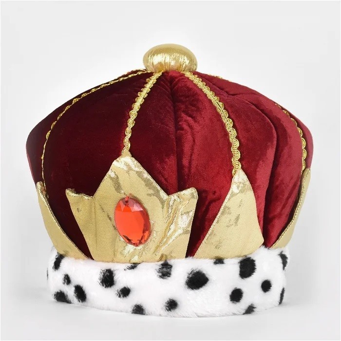 Καπέλο Βασιλιά Deluxe Κόκκινο DEN GODA FEN