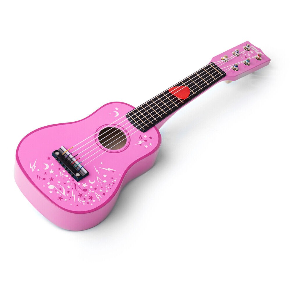 Ξύλινη Κιθάρα Ροζ, BIGJIGS