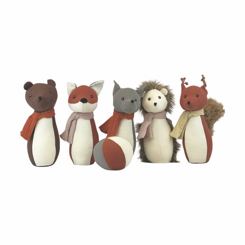 Υφασμάτινο Bowling Ζώα του Δάσους, Egmont Toys