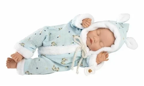 Μωρό Νεογέννητο Αγόρι Κλειστά Μάτια 31εκ Little Baby, Llorens