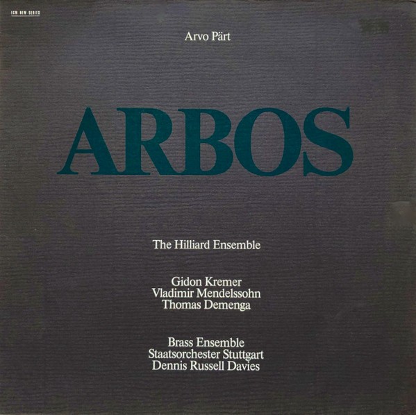 ARVO PART-ARBOS